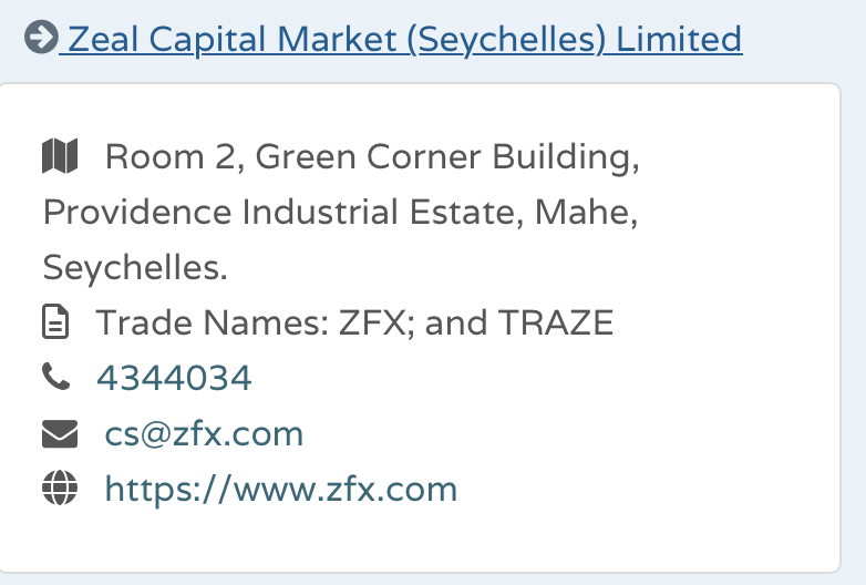 The intermediary is licensed by an offshore regulatory body with a questionable reputation.
