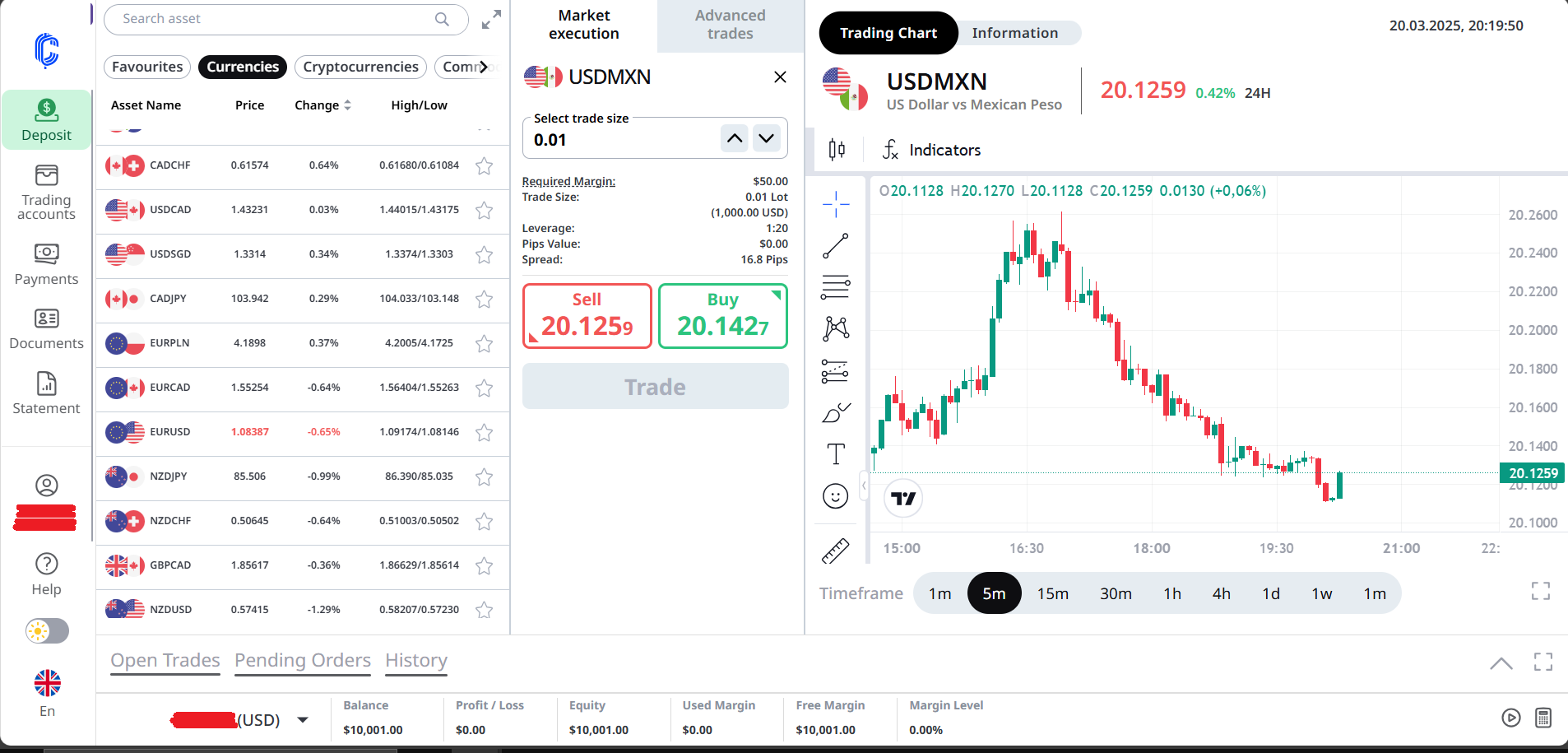 An overview of the capplace.com trading platform, including its functionality, stability, and available tools for executing trades.