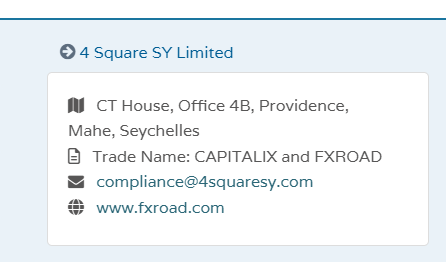 The legal entity 4Square SY Ltd has two trade names